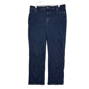 Buffalo David Bitton Jeans Womens 16 36 Blue‎ Alyssa Dark High Rise Straight Leg